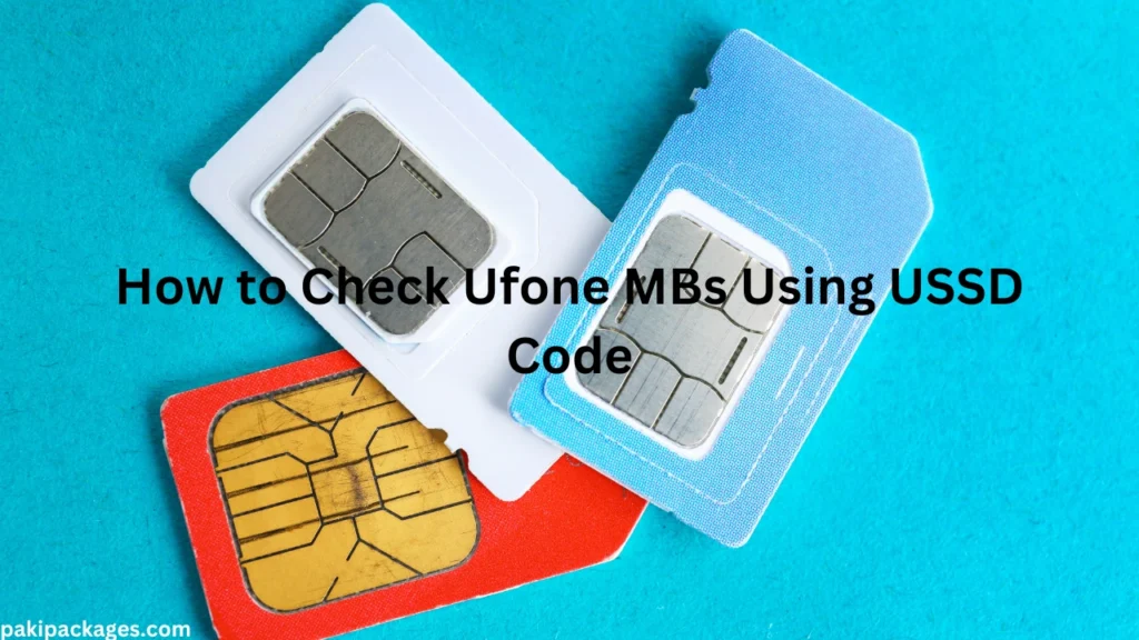 How to Check Ufone MBs Using USSD Code