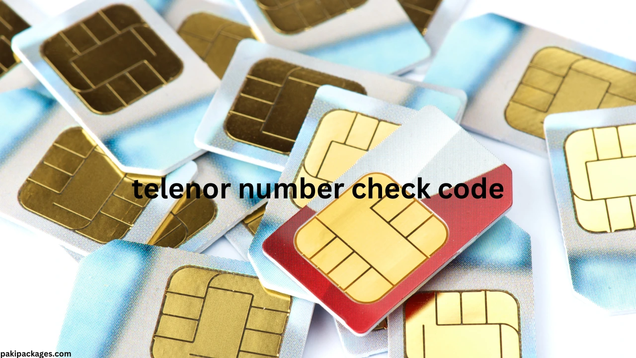 telenor number check code